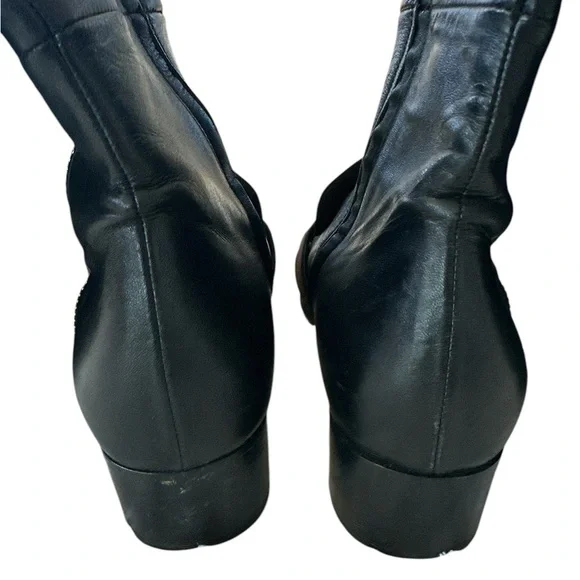 Gucci Malaga Kid GG Marmont Calfskin Leather Knee High Riding Boots - Picture 10 of 14